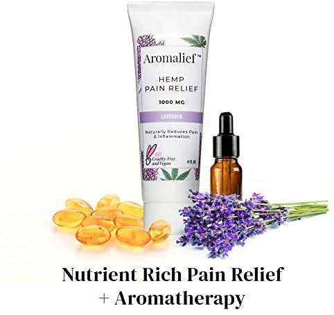 Aromalief Hemp Cream with Lavender Aromatherapy
