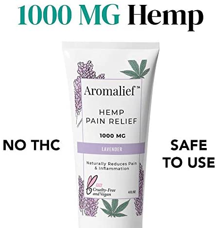 Aromalief Hemp Cream with Lavender Aromatherapy