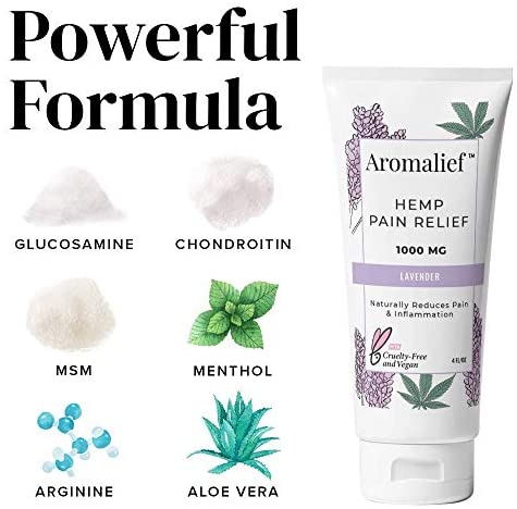 Aromalief Hemp Cream with Lavender Aromatherapy