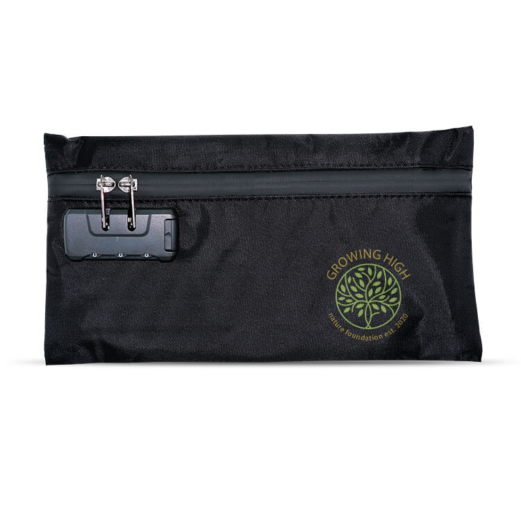 Custom Smell Proof Stash Bag with Combination Lock
