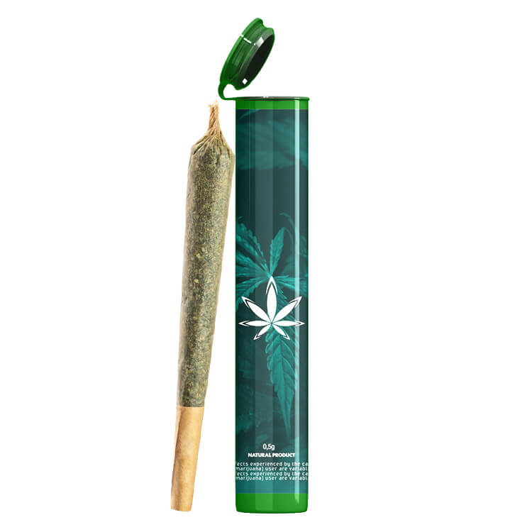 Custom Pre Roll Joint Tube with Sticker / Label