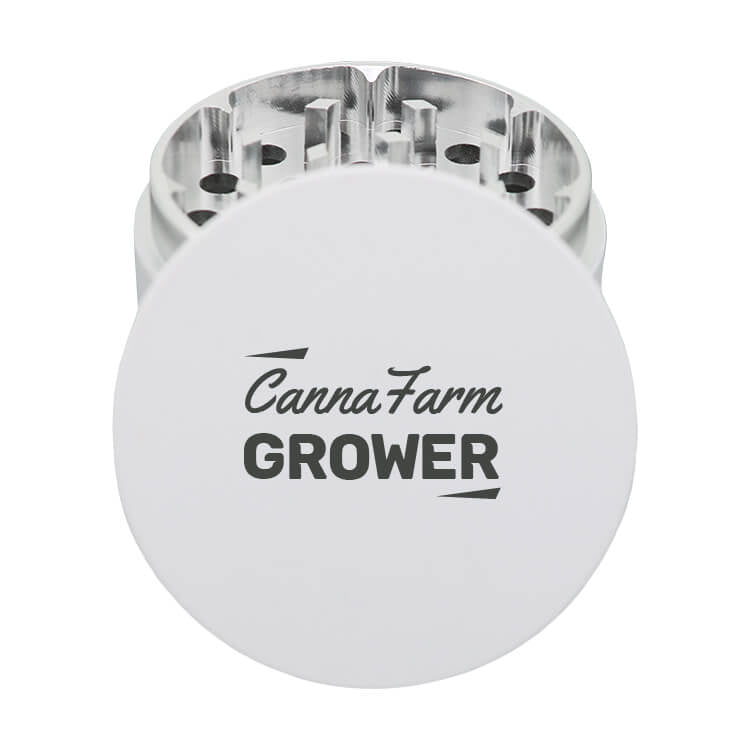 Custom Metal White Grinder – Aluminum 50mm