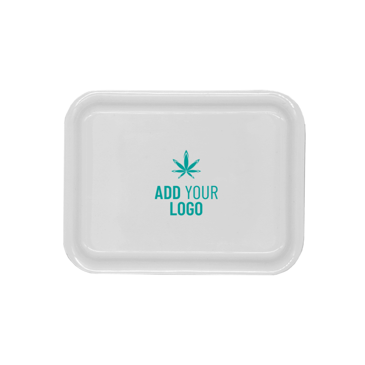 Custom Small White Rolling Trays – Quick Print